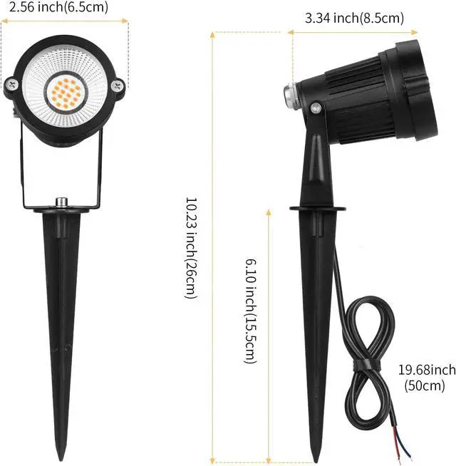 Alt view image 5 of 7 - REEGOLD Low Voltage Landscape Lights Outdoor: 7W 700LM LED Landscape Lighting with Connectors for Tree Garden Yard Pathway | 12V 24V Warm White 2700K Spotlights | IP65 Waterproof | 6 Pack