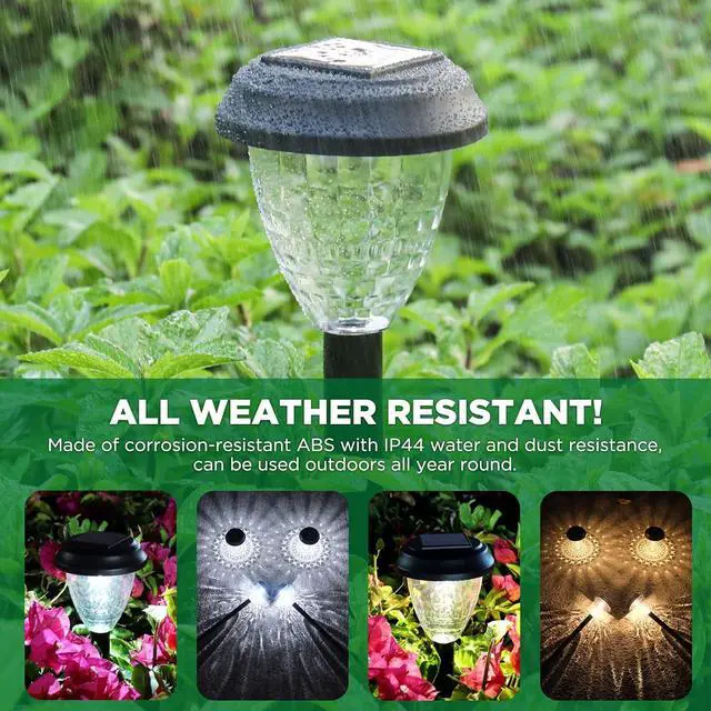 Alt view image 7 of 7 - URAGO Super Bright Solar Lights Outdoor Waterproof-10 Pack, Dusk to Dawn Up to 12 Hrs Solar Powered Outdoor Pathway Garden Lights Auto On/Off, LED Landscape Lighting Decorative for Walkway Patio Yard