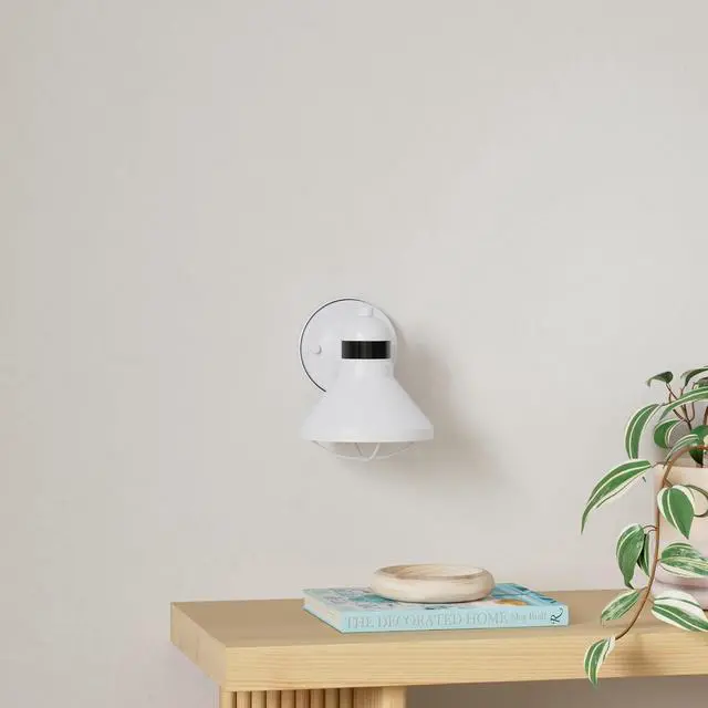 Alt view image 2 of 7 - LONEDRUID Dusk to Dawn Motion Sensor LED Outdoor Barn Light Fixtures White Exterior Wall Lantern Waterproof Outside Sconce Lighting Rustic Farmhouse Wall Mount Lamp for House Porch Patio Garage