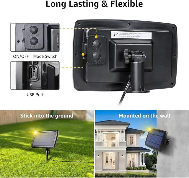 Alt view image 6 of 7 - Lepro Solar Outdoor String Lights Patio Bistro Lights, 25ft 26 LED G40 Bulbs, USB Rechargeable Portable Edison Café String Lights for Porch, Pergola, Backyard, Garden, Pool, Party, Camping, 3600mAh