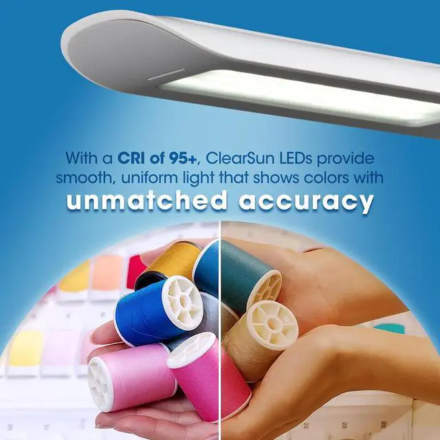 Alt view image 6 of 7 - OttLite Dimmable LED Task Lamp - Portable, Adjustable, Desk Light, Great Gift