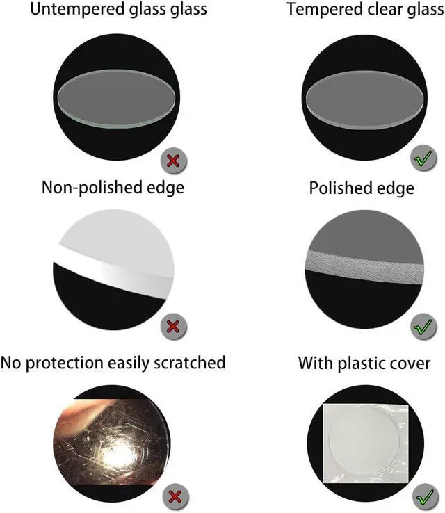 Alt view image 5 of 7 - Weltool Lens fit Maglite C or D Cell Full Size Flashlights Upgrade - Tempered Glass Lens Shatterproof and UltraClear (3 Lenses)
