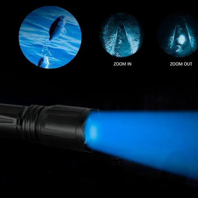 Alt view image 7 of 7 - LUMENSHOOTER Upgraded Zoomable Red Flashlight, 4 Color in 1 Flash Light, Green Red Blue White Multi-Color RGBW Led with Memory for Night Vision, Fishing, Astronomy(Batteries Not Included)