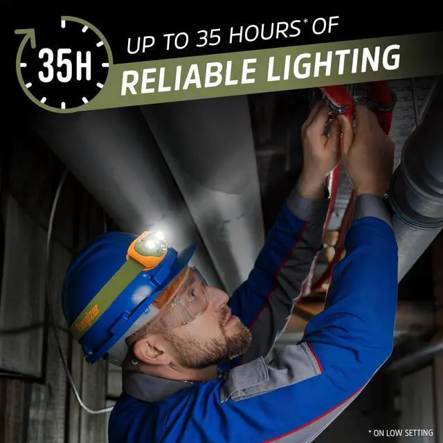 Alt view image 3 of 7 - Energizer LED Headlamp PRO (2-Pack), IPX4 Water Resistant Headlamps, High-Performance Head Light for Outdoors, Camping, Running, Storm, Survival LED Light for Emergencies (Batteries Included)