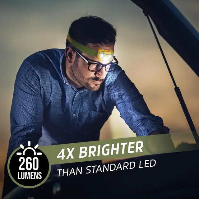 Alt view image 6 of 7 - Energizer LED Headlamp PRO (2-Pack), IPX4 Water Resistant Headlamps, High-Performance Head Light for Outdoors, Camping, Running, Storm, Survival LED Light for Emergencies (Batteries Included)