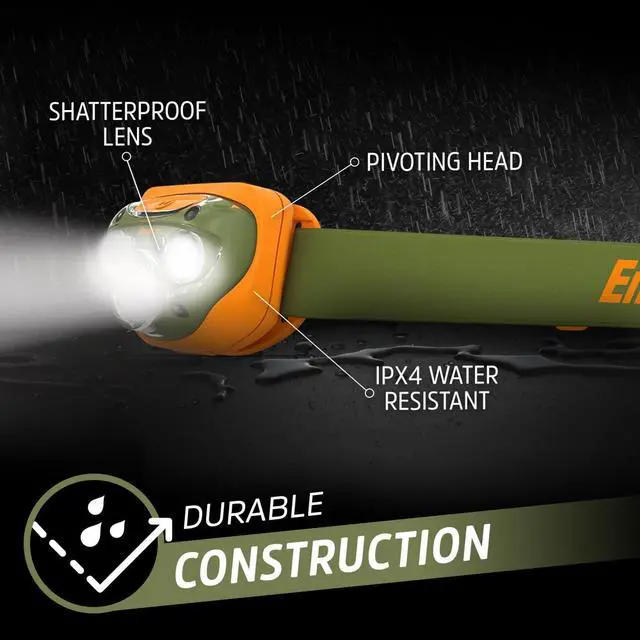 Alt view image 7 of 7 - Energizer LED Headlamp PRO (2-Pack), IPX4 Water Resistant Headlamps, High-Performance Head Light for Outdoors, Camping, Running, Storm, Survival LED Light for Emergencies (Batteries Included)