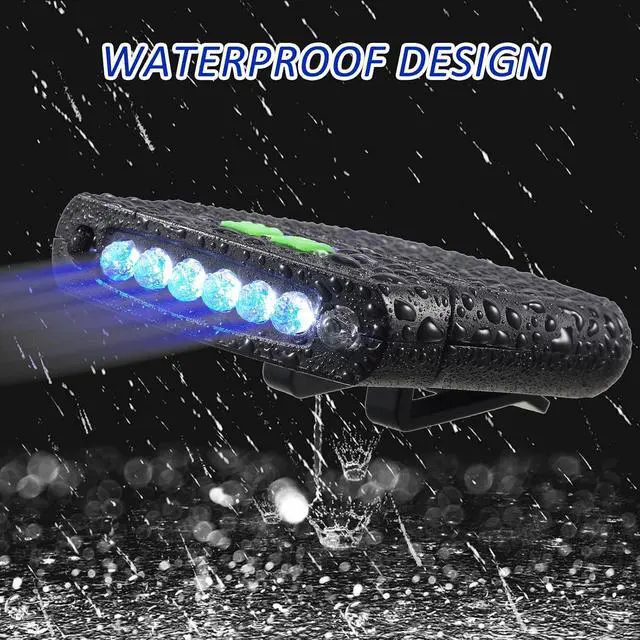 Alt view image 5 of 7 - Mudder LED Clip on Cap Lights USB Rechargeable Cap Flashlight Clip Waterproof Ultra Bright Hat Flashlight Headlamp for Fishing Camping Hand Work