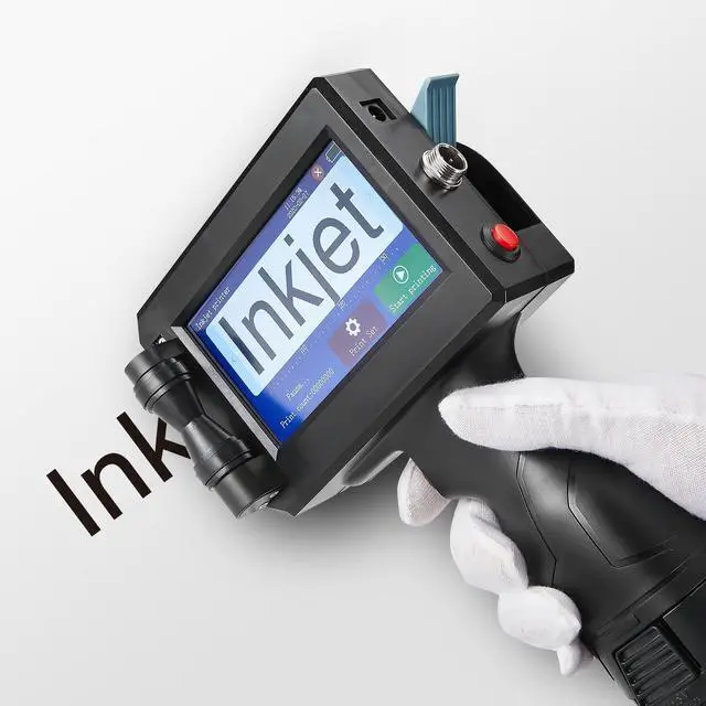 Main image of ZHENFU-MEI MX3 Handheld Inkjet Printer - Fast-Drying Genuine Ink - Print Labels, Logos, Dates, Codes on Plastic, Bags & Packaging | LED Touch Screen