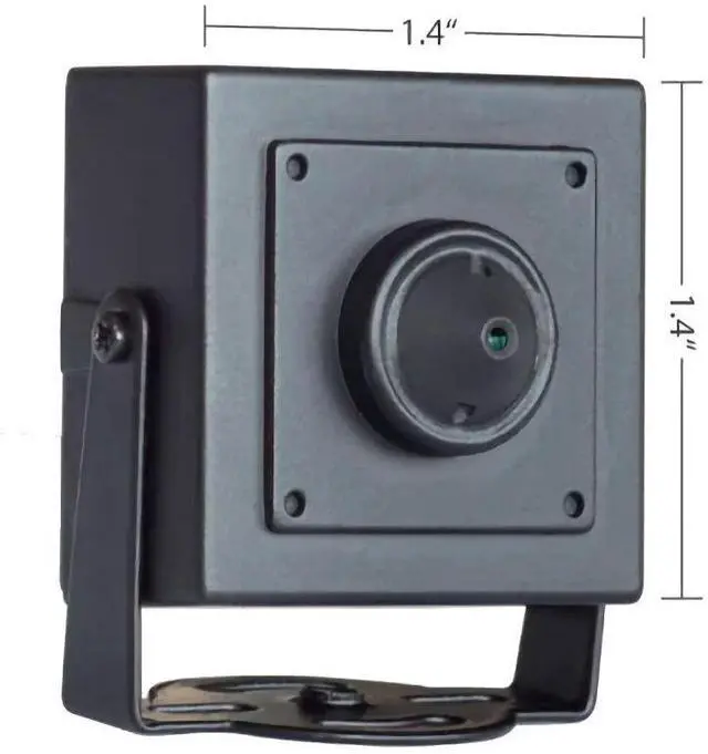 Alt view image 2 of 5 - Eyemax TSQ-002P-B HD-TVI Square Case Camera, 3.7 mm Pinhole Lens, UTC, DC 12V