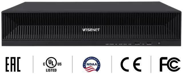 Alt view image 2 of 6 - Hanwha Vision XRN-1620B2 X-Series 4K 16-Channel H.265 NVR with AI Search, 140 Mbps,Up to 80TB HDD Not Included