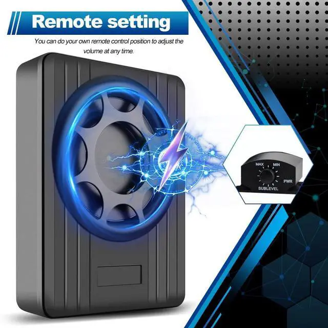 Alt view image 5 of 6 - litillbuly 10 Inch 800W Car Subwoofer,Slim Under Seat Car Subwoofer Powered, High/Low Level Input, Car/Truck Car Audio Subwoofer Sub Built in Amplifier