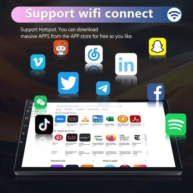 Alt view image 5 of 7 - Radio for Toyota Camry 2012 2013 2014 2015, with CarPlay & Camera