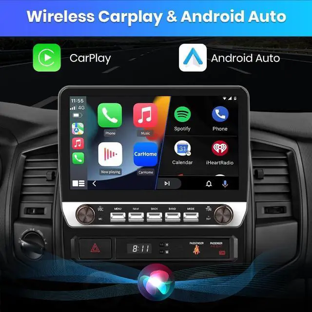 Alt view image 3 of 7 - litillbuly Android 13 Car Radio[2+64GB] for Toyota Tacoma 2005-2015, 10 Touch Screen Stereo Head Unit with Keys and knobs Support JBL System Wireless Carplay Android Auto WiFi Bluetooth Navigation