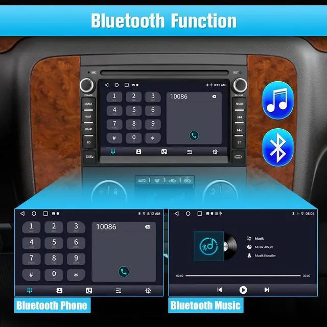 Alt view image 5 of 7 - litillbuly AWESAFE Android 13 Car Radio Stereo 7 inch Touchscreen for Chevrolet Silverado Tahoe GMC Sierra Yukon with Backup Camera & Bluetooth & Built-in Wireless CarPlay & Android Auto