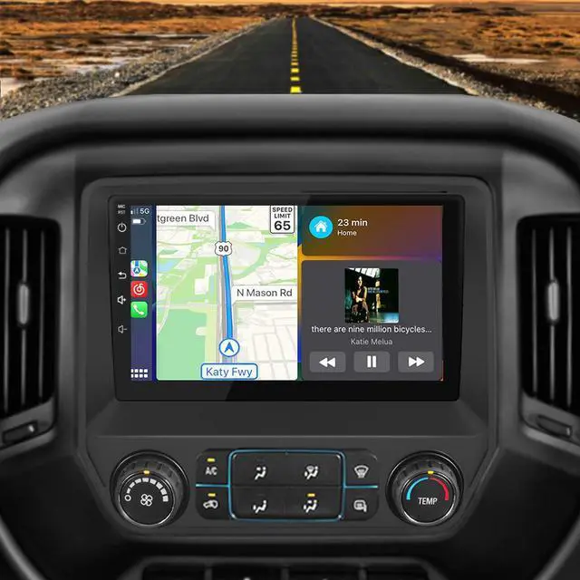 Main image of litillbuly Car Stereo for Chevy Silverado GMC Sierra 2014-2018,10 inch Touch Screen Android 13 2GB+32GB Car Radio with CarPlay/Android Auto/BT/GPS/FM Support Steering Wheel Controls,Backup Camera