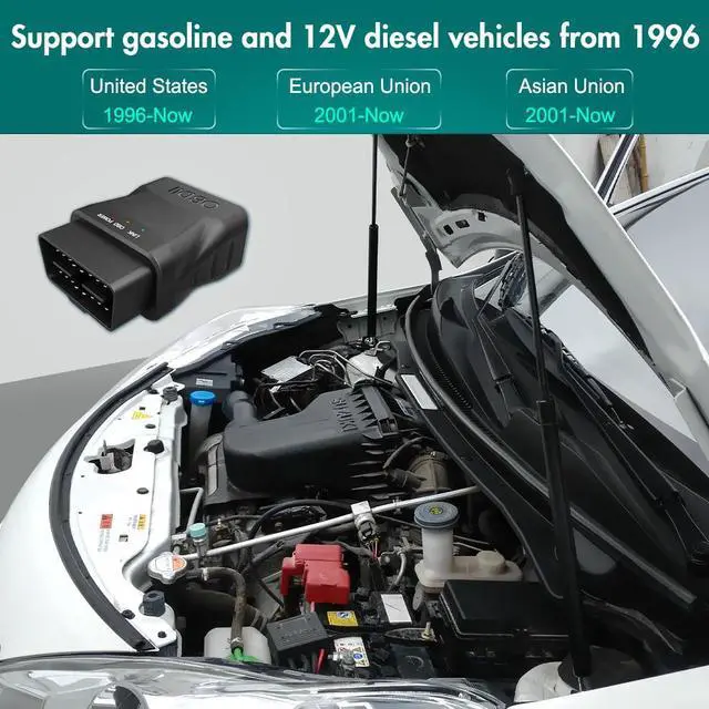 Alt view image 3 of 7 - litillbuly OBD 2 Scanner Reader Bluetooth Wireless Auto Diagnostic Scan Tool for iOS & Android for Performance Test,Car Check Engine Car Code Reader for Universal OBD2 Vehicles