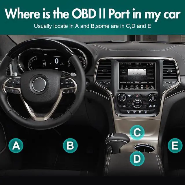 Alt view image 5 of 7 - litillbuly OBD 2 Scanner Reader Bluetooth Wireless Auto Diagnostic Scan Tool for iOS & Android for Performance Test,Car Check Engine Car Code Reader for Universal OBD2 Vehicles