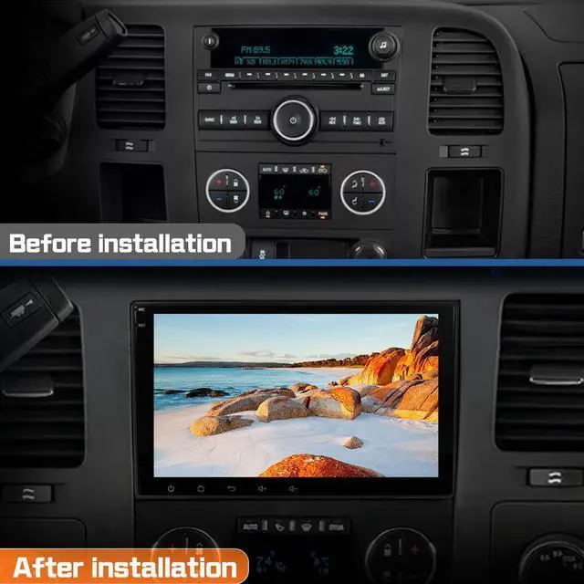 Alt view image 2 of 7 - litillbuly 8 inch Touchscreen Car Stereo for GMC Sierra Yukon Chevrolet Buick Chevy Silverado,Android 13 Car Radio with Bluetooth GPS WiFi SWC Wireless CarPlay & Android Auto,2G+64G