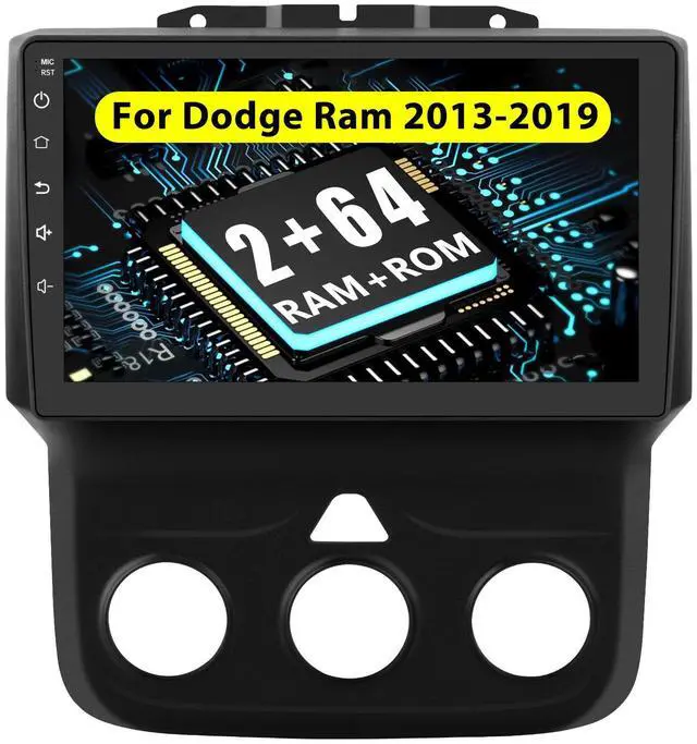 Main image of litillbuly Car Stereo Radio for Dodge RAM 1500 2500 3500 2013 2014 2015 2016 2017 2018, Android 13 2G+64G 9 inch IPS Touch Screen Wireless CarPlay/Android Auto Bluetooth WiFi