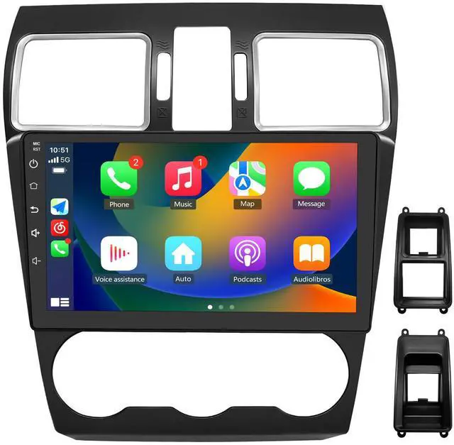 Main image of litillbuly Car Radio Stereo for Subaru Forester WRX Impreza 2015-2018, 9 inchAndroid 13 Head Unit Car Stereo with Carplay/Android Auto Bluetooth