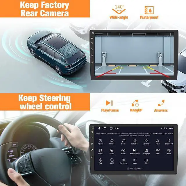 Alt view image 4 of 7 - litillbuly Car Radio Stereo for Subaru Forester WRX Impreza 2015-2018, 9 inchAndroid 13 Head Unit Car Stereo with Carplay/Android Auto Bluetooth