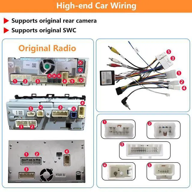 Alt view image 6 of 7 - litillbuly Car Radio Stereo for Subaru Forester WRX Impreza 2015-2018, 9 inchAndroid 13 Head Unit Car Stereo with Carplay/Android Auto Bluetooth