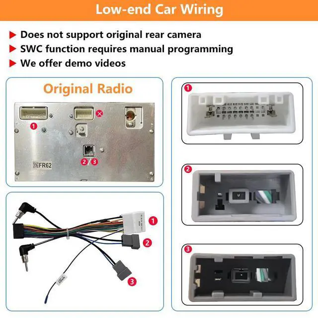 Alt view image 7 of 7 - litillbuly Car Radio Stereo for Subaru Forester WRX Impreza 2015-2018, 9 inchAndroid 13 Head Unit Car Stereo with Carplay/Android Auto Bluetooth