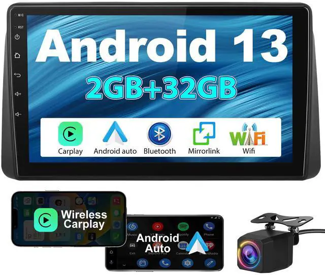 Main image of litillbuly Car Radio for Dodge Grand Caravan 2008-2020 Chrysler Town & Country 2011-2016 Grand Voyager 2013-2016 with Wireless CarPlay Android Auto, 2+32G 9inch Touchscreen Bluetooth FM GPS WiFi