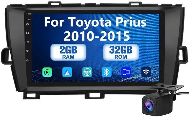 Main image of litillbuly Car Radio Stereo for Toyota Prius 2003-2009 Android 13 Built in Carplay/Android Auto 2G RAM 32G ROM with WiFi GPS Navigation FM Bluetooth Backup Camera