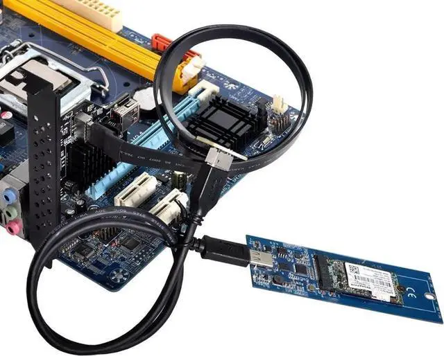 Alt view image 7 of 7 - USB 3.2 Gen 2 USB 3.1 Type-E Front Panel Socket Motherboard Header Extension Cable 50cm