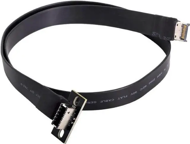 Alt view image 4 of 7 - USB 3.2 Gen 2 USB 3.1 Type-E Front Panel Socket Motherboard Header Extension Cable 50cm