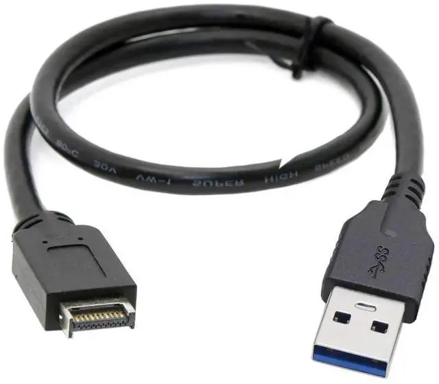 Alt view image 6 of 7 - USB 3.0 to USB 3.1 Type E Front Panel Mainboard Header Extension Data Cable 1.64FT/50cm