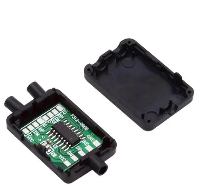 Alt view image 6 of 7 - 2 Pack USB 2.0 HUB 1 to 2 Splitter DIY Solder Cable Adapter for Strain Relief OD 3.0mm Cable