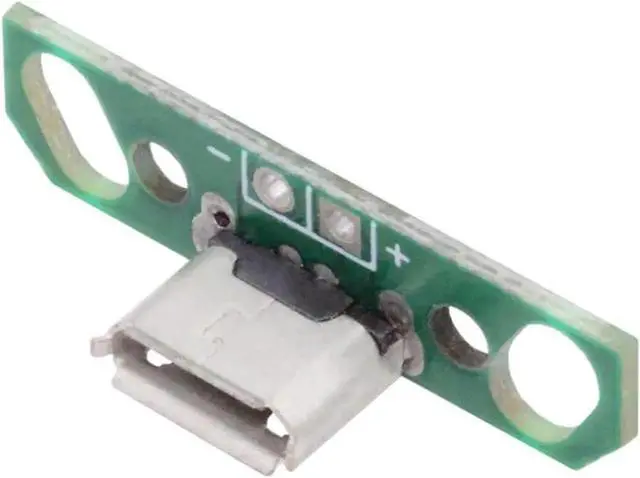 Alt view image 5 of 7 - 5 Pack USB 2.0 DIY Connector,Micro USB 2Pin Female Socket Port Repair Replacement Solder Adapter with Flange