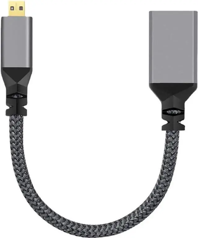 Main image of CY Micro HDMI to HDMI Cable,Micro HDMI 1.4 Male to HDMI Female 4K Extension Cable for DV MP4 Camera DC Laptop