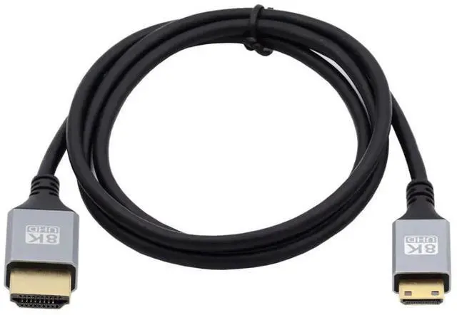 Alt view image 6 of 7 - HDMI 2.1 Cable,HDMI Male to Mini HDMI Male 8K@60Hz 4K@120Hz 48Gbps Ultra High-Speed Gold-Plated Cable 1.0M for TV, Monitor, Computer