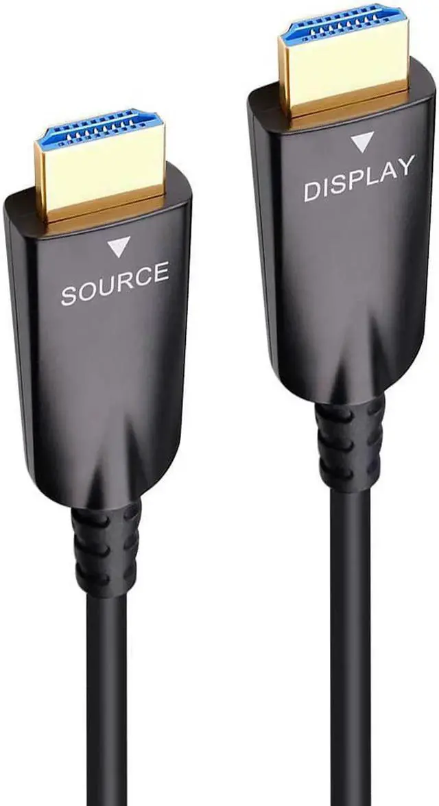 Alt view image 6 of 6 - DTech 50m Fiber Optic HDMI Cable 4K 60Hz 1080p Ultra HD Video 3D HDCP CEC High Speed HDMI Cord (164 Feet, Black)