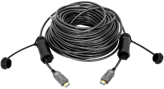 Alt view image 3 of 7 - DTECH 8K Fiber Optic HDMI Cable 100ft Long Metal Armored Waterproof HDMI Cord 8K@60Hz 4K@120Hz 48Gbps 2.1 Ultra High Speed eARC Dolby Atmos Vision HDR HDCP Compatible with TV Soundbar PS5 PS4 Monitor