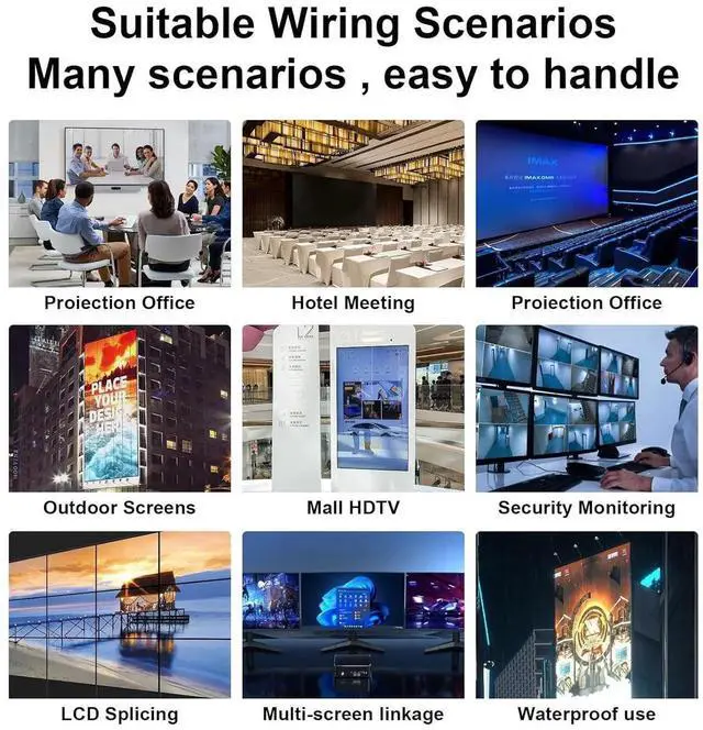 Alt view image 7 of 7 - DTECH 8K Fiber Optic HDMI Cable 100ft Long Metal Armored Waterproof HDMI Cord 8K@60Hz 4K@120Hz 48Gbps 2.1 Ultra High Speed eARC Dolby Atmos Vision HDR HDCP Compatible with TV Soundbar PS5 PS4 Monitor