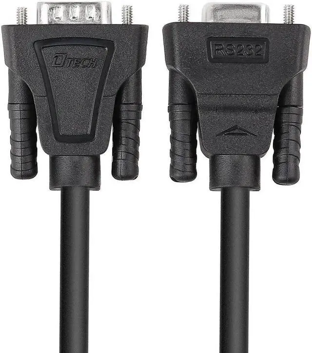Alt view image 2 of 7 - DTECH 2m DB9 RS232 Serial Cable Male to Female Computer Monitor Cable 9 Pin Null Modem Extension Cord for PC Data Communication6feet,Black