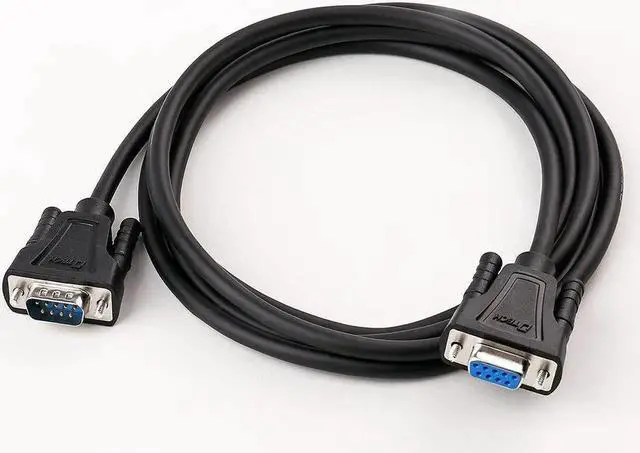 Alt view image 5 of 7 - DTECH 2m DB9 RS232 Serial Cable Male to Female Computer Monitor Cable 9 Pin Null Modem Extension Cord for PC Data Communication6feet,Black