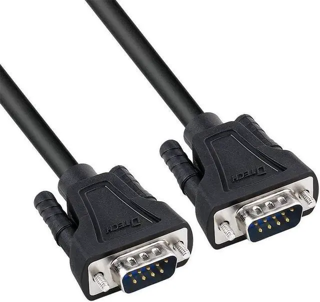 Alt view image 2 of 5 - DTech DB9 9 Pin Serial Cable 6ft Male to Male RS232 Straight Through, Laptop