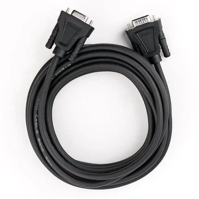 Alt view image 5 of 7 - DTech DB9 RS232 Serial Cable Male to Female Null Modem Cord Full Handshaking 7 Wire Crossover for Data Communication (10 Feet, Black)