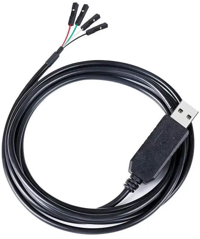 Alt view image 6 of 6 - DTech USB to TTL Serial Adapter 3.3V Debug Cable TX RX Signal 4 Pin Female Socket PL2303 Prolific Chip Windows 10 8 7 XP Vista (3ft, Black)