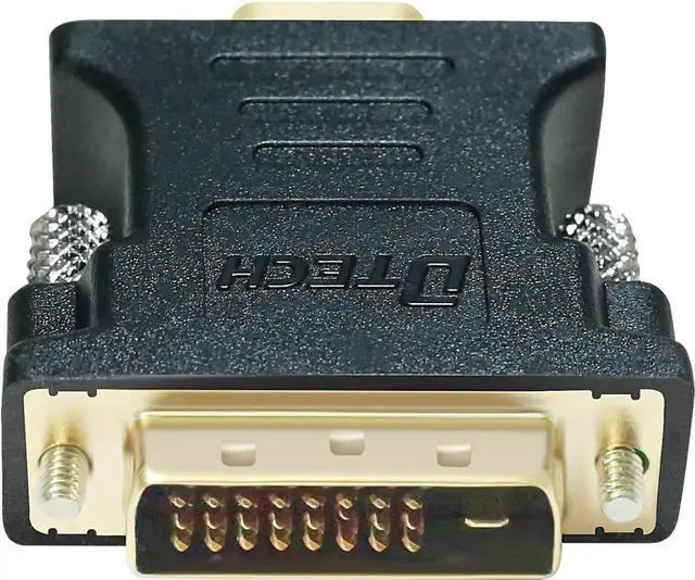 Main image of DTECH DVI to VGA Adapter DVI-D Male to VGA Female Converter 1080P Video Connector 24+1 Pin for Monitor Computer Projector