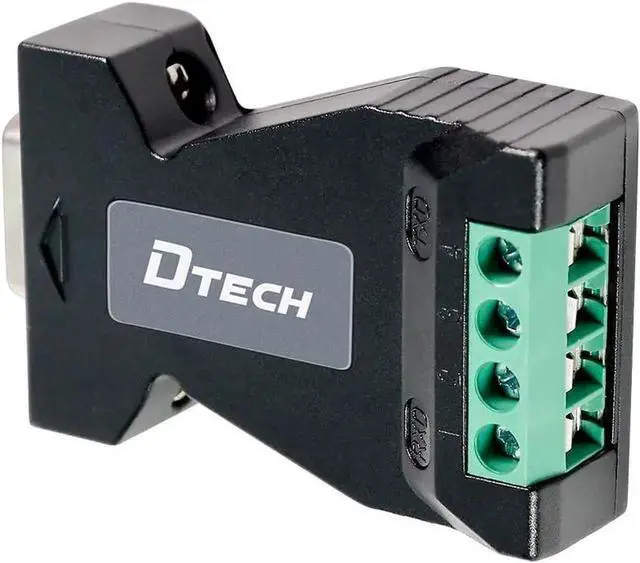 Alt view image 2 of 7 - DTECH RS232 to RS485 Converter Serial Adapter with 4 Position Terminal Block for Long Haul Data Communication Supports 600W Anti-Surge
