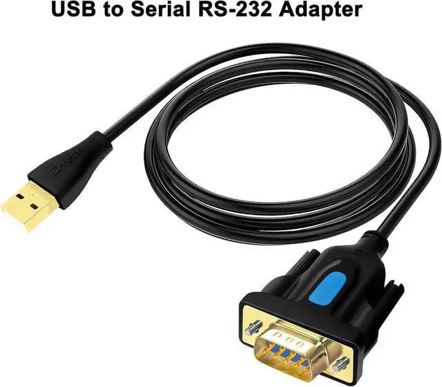 Alt view image 6 of 7 - DTECH USB to Serial Adapter DB9 RS232 Cable Prolific Chip PL2303 DB-9 Male Cord 3ft Compatible with Windows 11 10 8 7 Mac Linux for Laptop RS232C Printer Radio