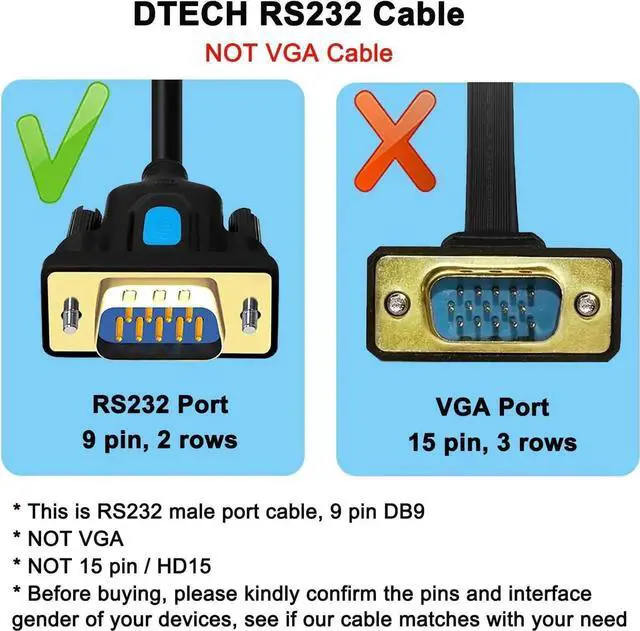 Alt view image 2 of 7 - DTECH USB to Serial Adapter DB9 RS232 Cable Prolific Chip PL2303 DB-9 Male Cord 6ft Compatible with Windows 11 10 8 7 Mac Linux for Laptop RS232C Printer Radio