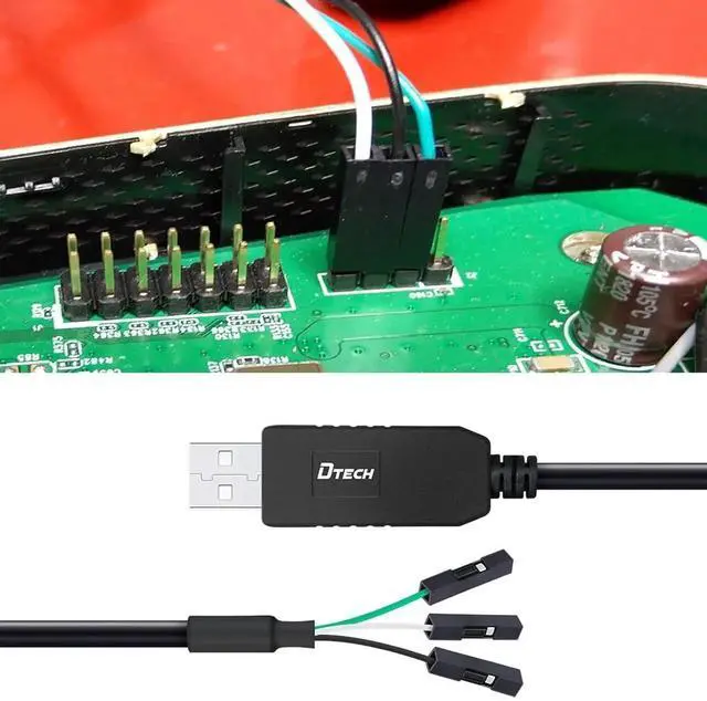 Alt view image 6 of 6 - DTECH 6ft USB to TTL Serial Cable 3.3V 3 Pin TX RX Signal UART Adapter Debug Cord Compatible with Windows 11 10 8 7 Linux MAC OS Genuine FT232RL Chip 3Pin 3v3 2.54mm Dupont Female Header