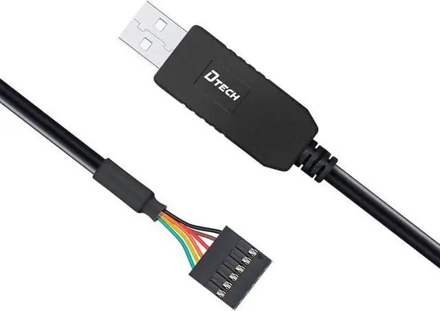 Alt view image 3 of 6 - DTECH 6ft USB to TTL Serial Cable 3.3V 6 Pin UART Adapter Debug Cord Compatible with Windows 11 10 8 7 Linux MAC OS Genuine FT232RL Chip 6Pin 3v3 Level Signal 2.54mm Dupont Female Header